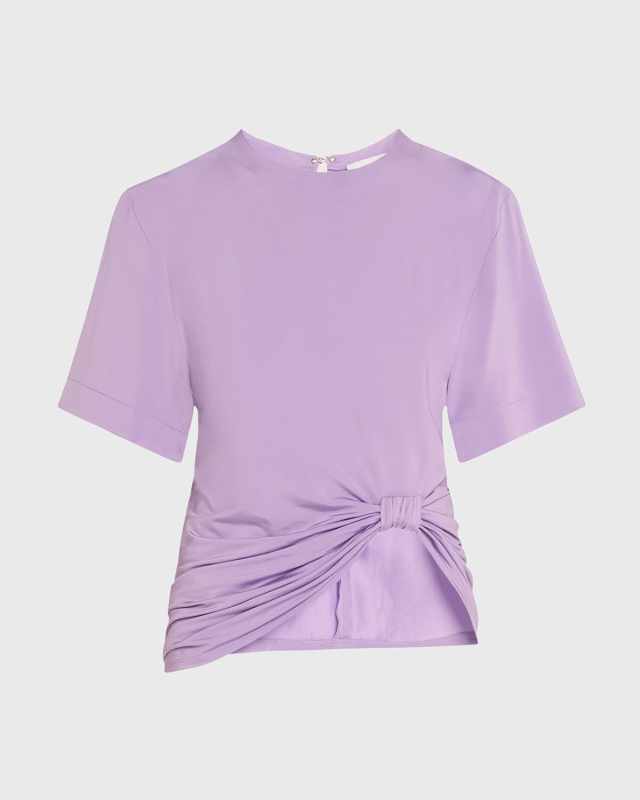 Short-Sleeve Ruched T-Shirt